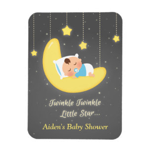Imán Recuerdos de Baby Shower de Twinkle Twinkle Little