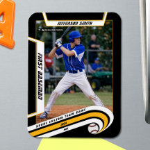 Recuerdos de béisbol Amarillo Negro Personalizado