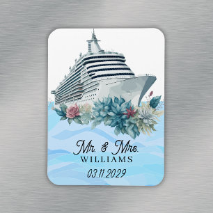 Imán Recuerdos de boda personalizados para crucero Recu