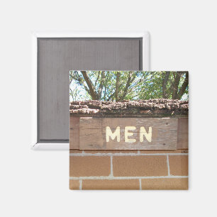 Imán Recuerdos de camping Rótulo de restauración mascul