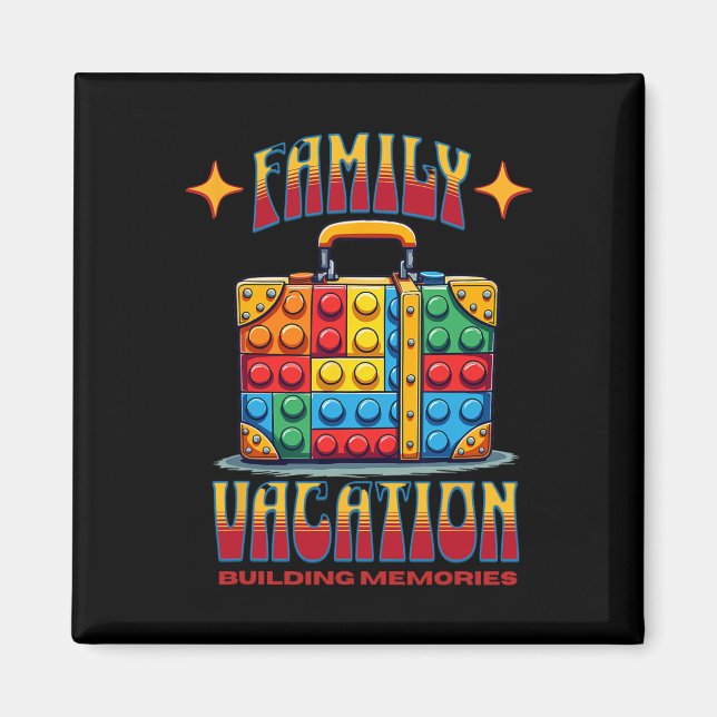 Imán Recuerdos de construcción de edificios de vacacion (Frente)