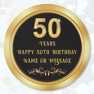 Imán Recuerdos de fiesta de cumpleaños 50 baratos para
