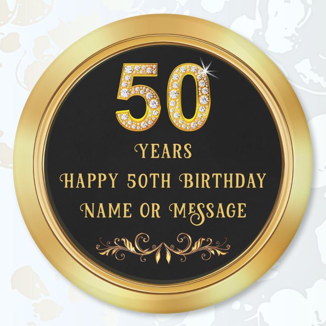 Imán Recuerdos de fiesta de cumpleaños 50 baratos para  (50th birthday magnets. Inexpensive 50th birthday party favors. 50th birthday souvenirs for him, her.)