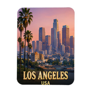 Imán ✈️ Recuerdos de Los Ángeles California 🌴