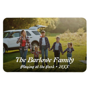 Imán Recuerdos de retrato familiar (4"x6")