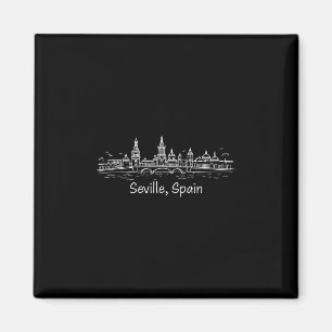 Imán Recuerdos de Sevilla España Desde el Horizonte de