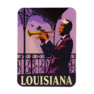 Imán 🎷 Recuerdos de una noche de jazz de Nueva Orleans