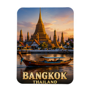 Imán ✈️ Recuerdos de viaje a Bangkok Tailandia 🛕