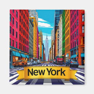 Imán 🧲 Recuerdos de viaje a Nueva York desde Manhattan