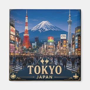 Imán 🧲 Recuerdos de viaje a Tokio desde Japón 🇯🇵