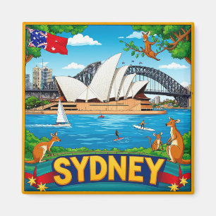 Imán Recuerdos de viaje costero de Sydney Australia
