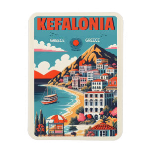 Imán recuerdos de viaje de kefalonia gracia vintage