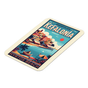 Imán recuerdos de viaje de kefalonia gracia vintage