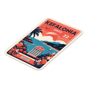 Imán recuerdos de viaje de kefalonia gracia vintage