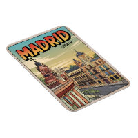 Recuerdos de viaje vintage de la ciudad de Madrid,