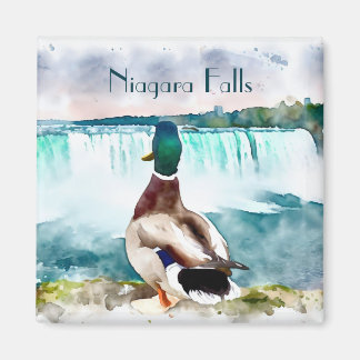 Imán Recuerdos del pato Mallard Falls