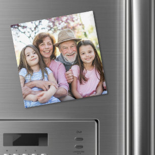 Imán Recuerdos Familiares Foto Personalizada de los Abu