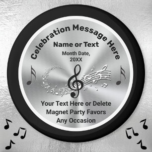Imán Recuerdos personalizados para fiestas de música, n
