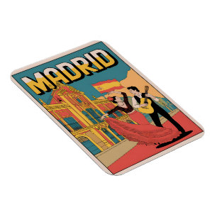 Imán Recuerdos vintage de Madrid España flamenco, regal