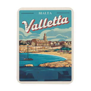 Imán Recuerdos y regalos de viaje de Valletta, Malta vi