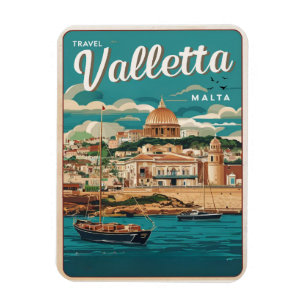 Imán Recuerdos y regalos de viaje de Valletta, Malta vi