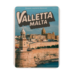 Imán Recuerdos y regalos de viaje de Valletta, Malta vi