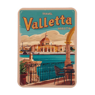 Imán Recuerdos y regalos de viaje de Valletta, Malta vi