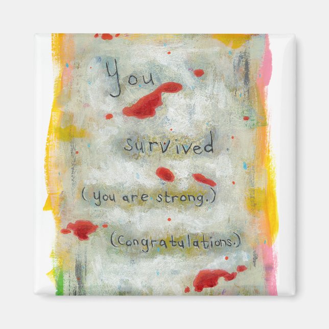 Imán Recuperación de sobrevivientes curación de esperan (Frente)