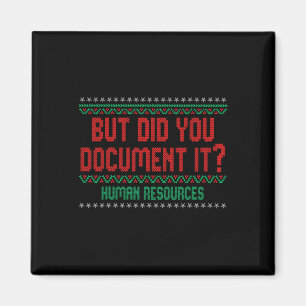 Imán Recursos Humanos Hr Navidad Mujeres Pero Lo Hicist