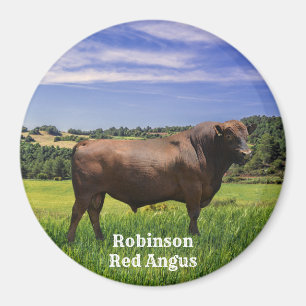 Imán Red Angus Bull