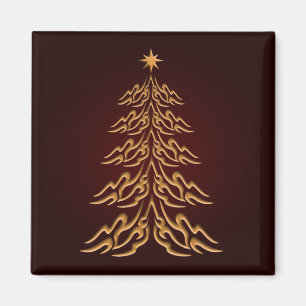 Imán Red Bell Christmas Tree Magnet