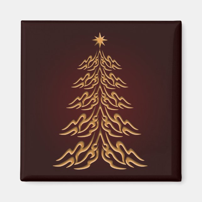 Imán Red Bell Christmas Tree Magnet (Frente)