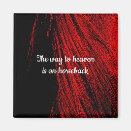 Imán Red & Black Horse Mane Magnet