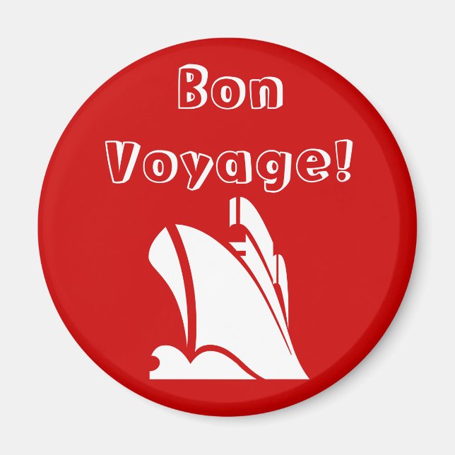 Imán Red Bon Voyage Magnet (Frente)
