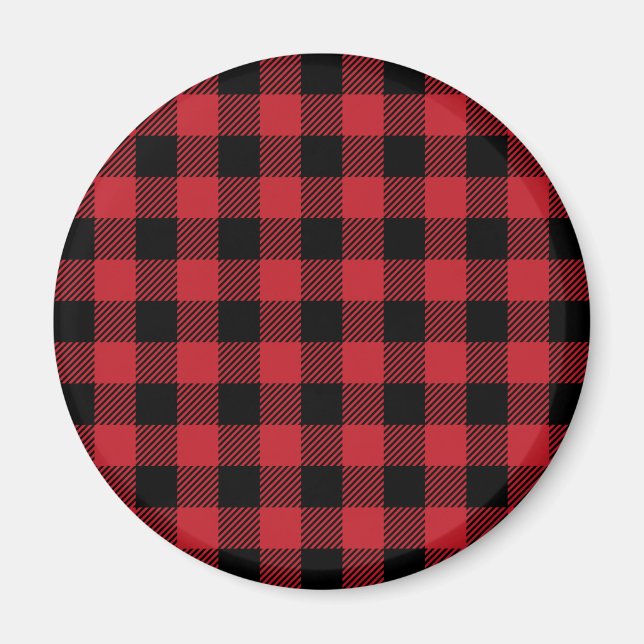 Imán Red Buffalo Plaid (Frente)