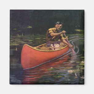 Imán Red Canoe Magnet