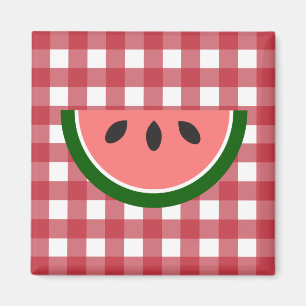 Imán Red Checkered Watermelnet Magnet