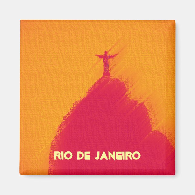 Imán Red Corcovado Rio-Brasil (Frente)