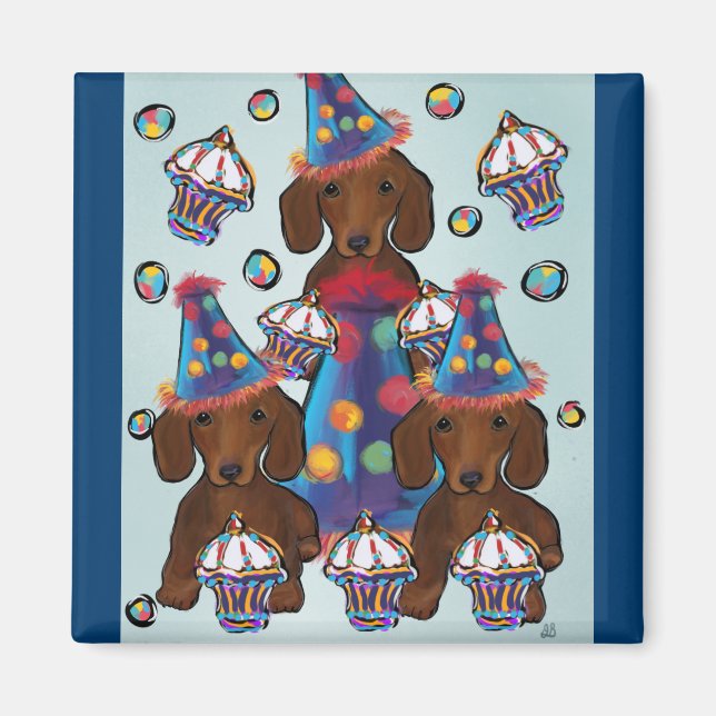 Imán Red Dachshunds (Frente)