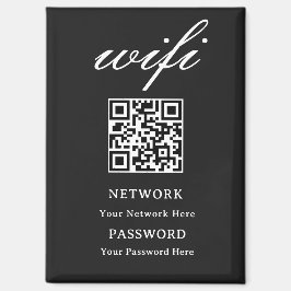 Imán | Red de contraseña Wifi moderna