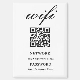 Imán | Red de contraseña Wifi moderna