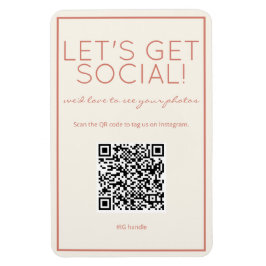 Imán Red de medios sociales de Coastbeach Sand QR Code