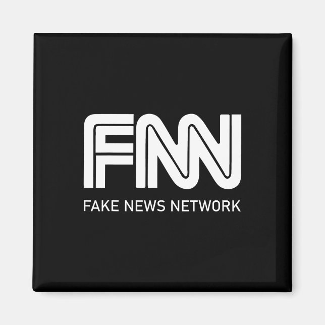 Imán Red de Noticias Falsas de Trump Fnn (Frente)