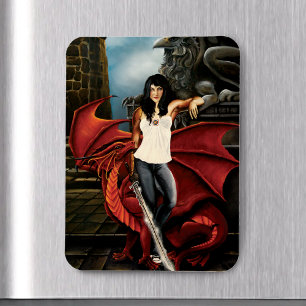 Imán Red Dragon Urban Fantasy