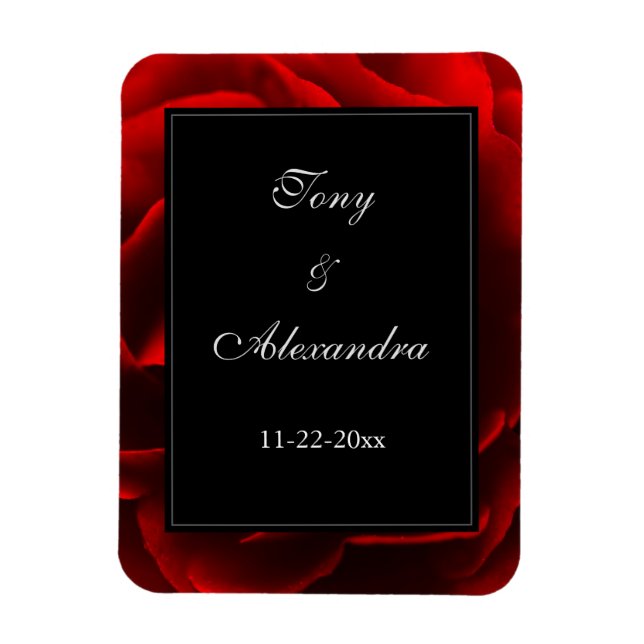 Imán Red Floral Elegante (Vertical)