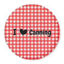 Red Gingham Check I Heart Canning Kitchen
