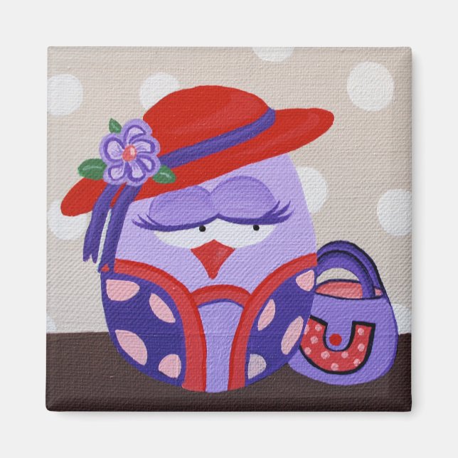 Imán Red Gorra Owl Magnet (Frente)