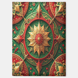 Imán Red Green Decorative Christmas Holiday Magnet