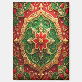 Imán Red Green Decorative Christmas Holiday Magnet