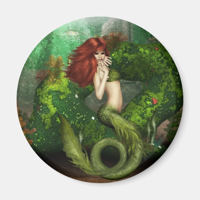 Imán Red Haired Mermaid Magnet (Frente)